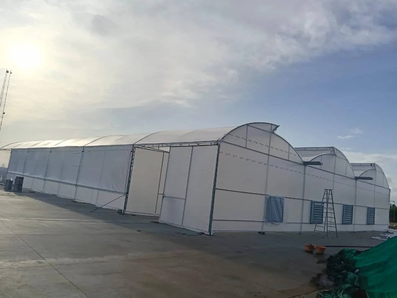 Exterior of Hexagro's large-scale automated coir pith drying facility